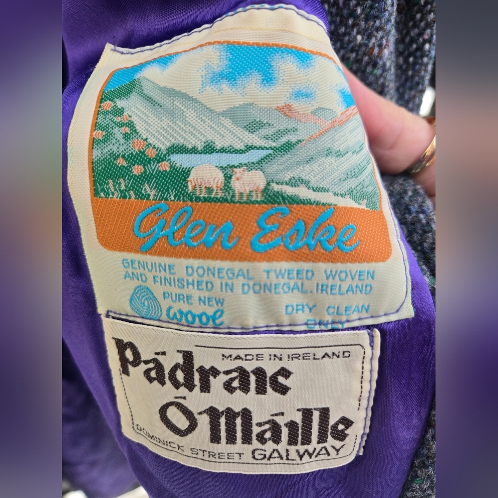 Vintage Irish Wool Overcoat - Picture 6 of 15